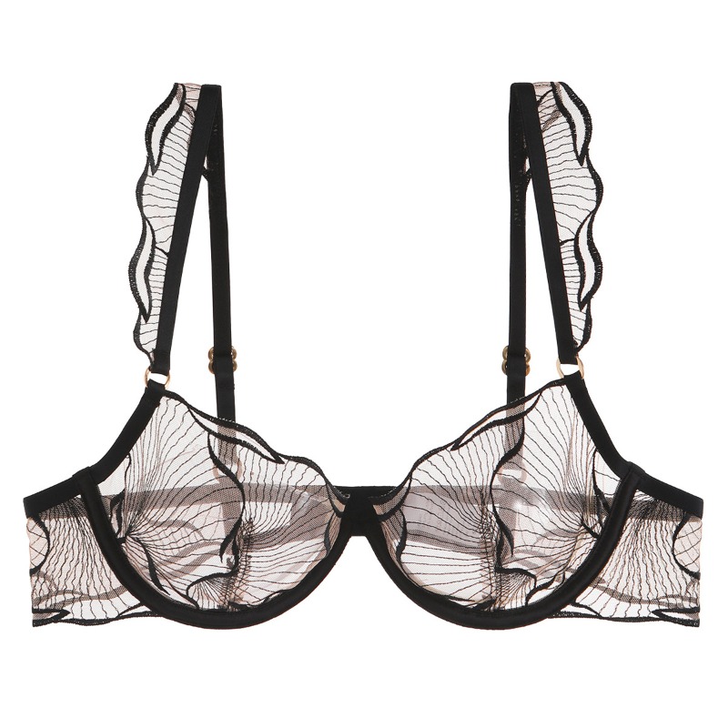 Elegant French Minimizer Bra D - Embroidery Uk 评论和价格