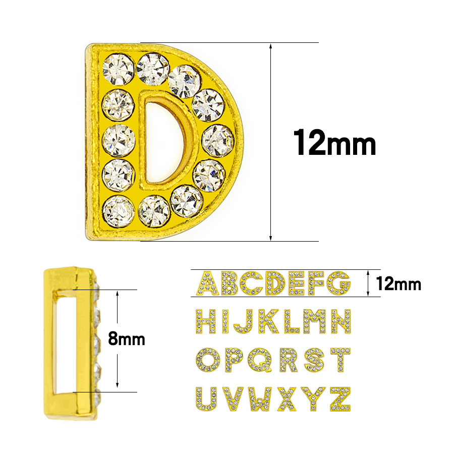 50PC/lot Hole 8mm 10mm Rhinest - Embroidery Charm 评论和价格