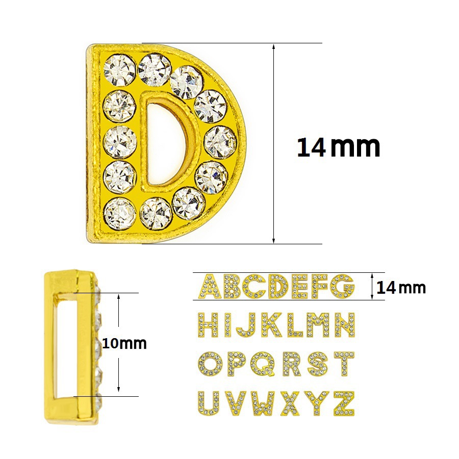50PC/lot Hole 8mm 10mm Rhinest - Embroidery Charm 评论和价格